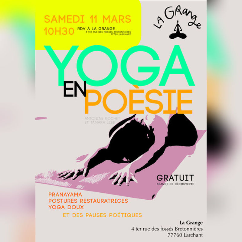 yoga poésie larchant la grange
