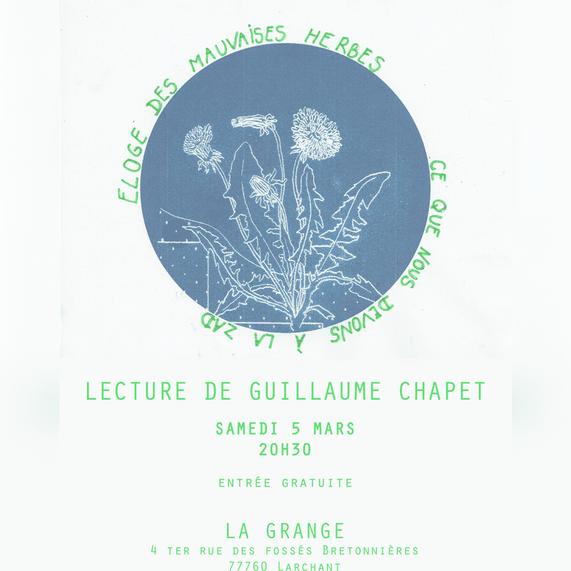 Éloge des mauvaises herbes