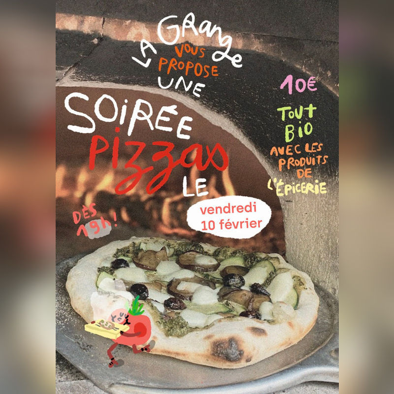 pizza cuite au feu de bois bio bonne larchant Hugo La grange repas diner soirée