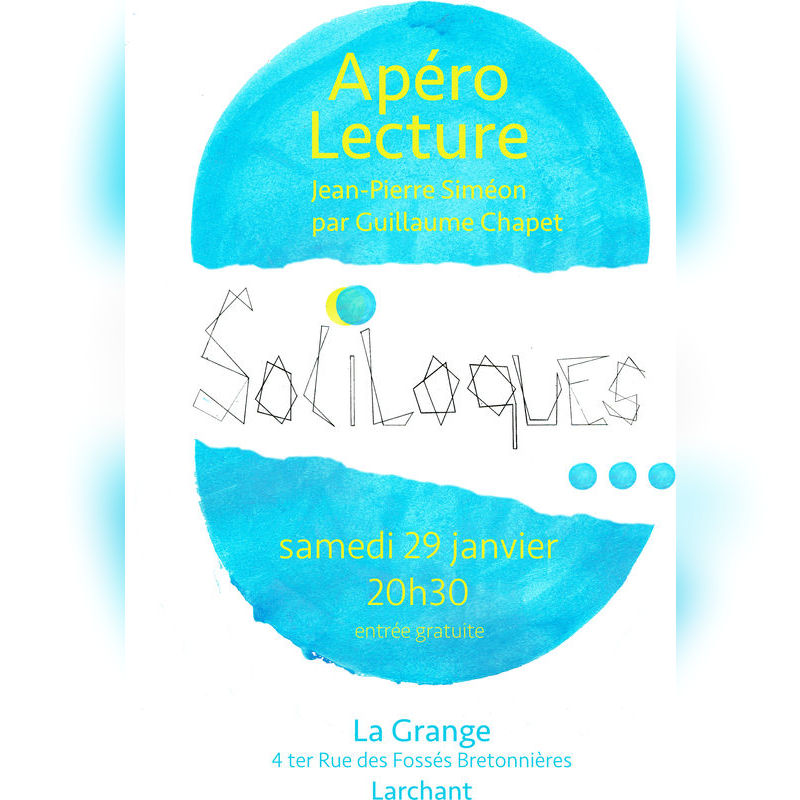 Apéro lecture – Soliloques