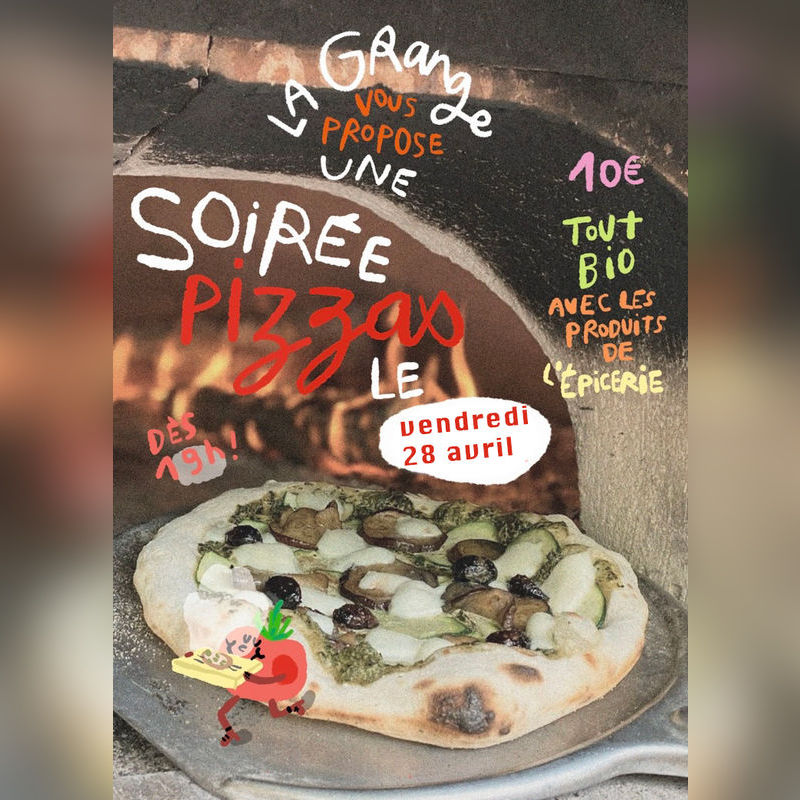 Pizza Larchant cuites au feu de bois la Grange