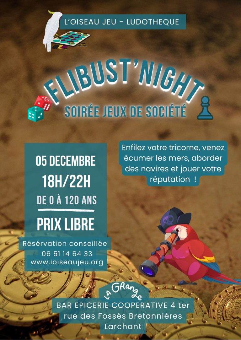Flibust’Night Soirée jeux de société