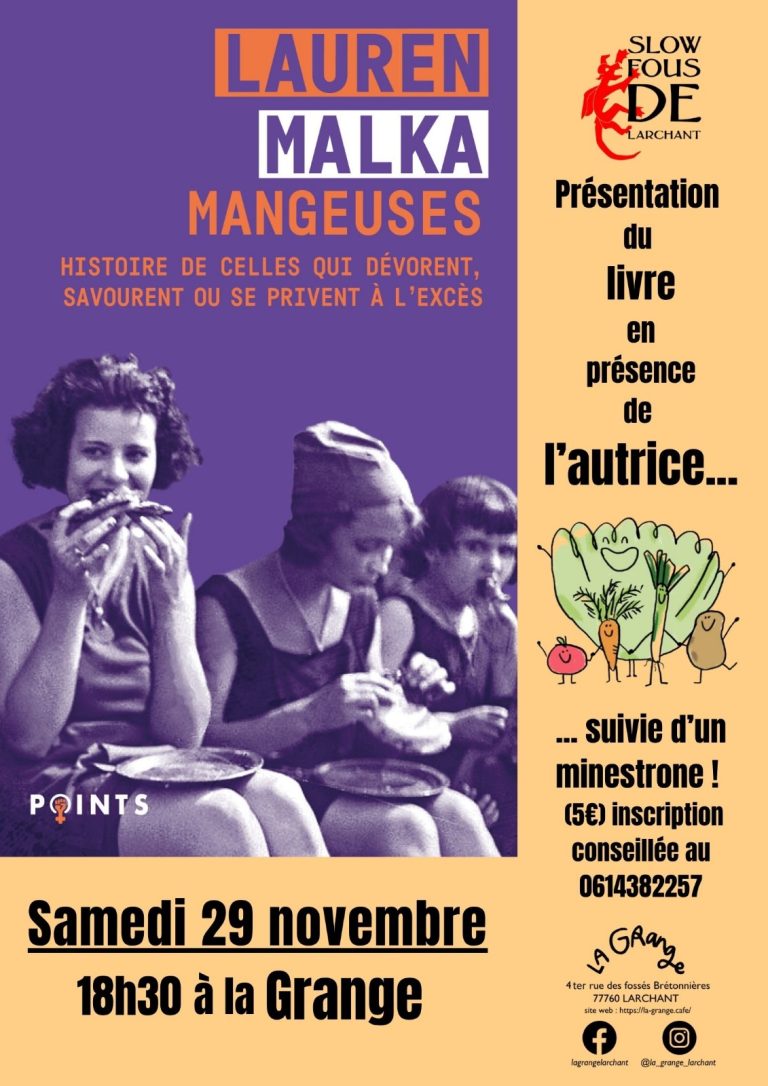« Mangeuses… » avec l’autrice Lauren Malka