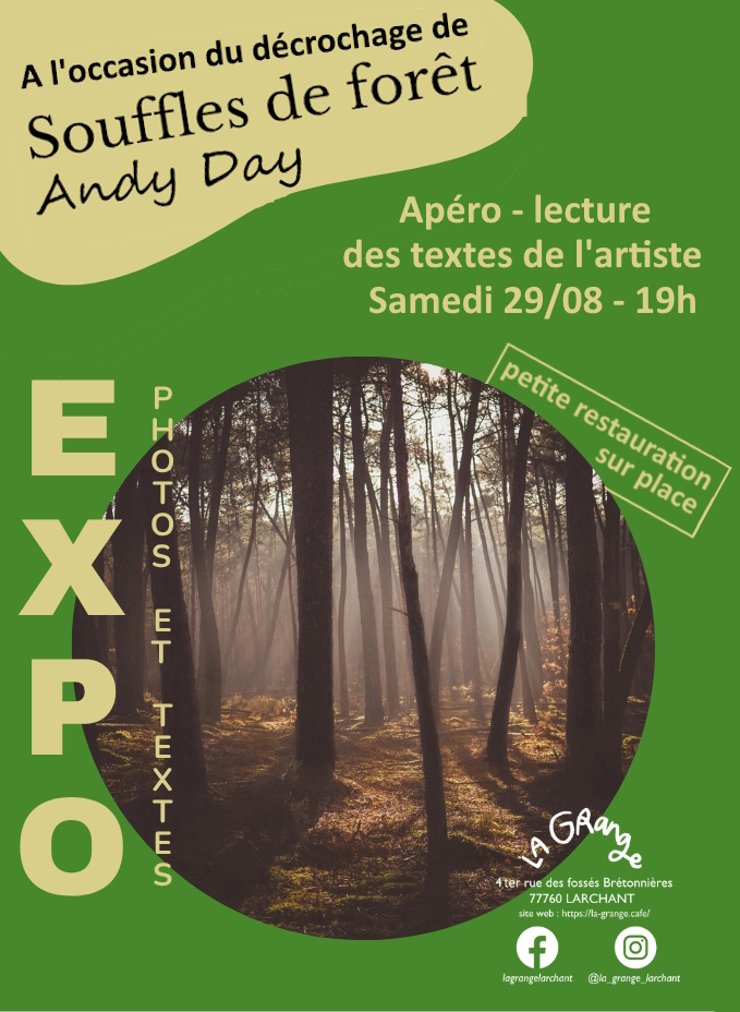 Apéro Lecture autour de l&rsquo;Expo Photo d&rsquo;Andy Day