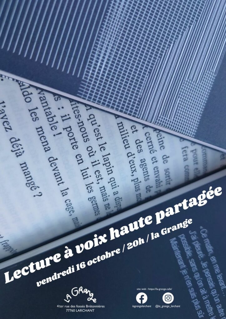 Lecture à voix haute partagée (par François Thévenin & Guillaume Chapet)