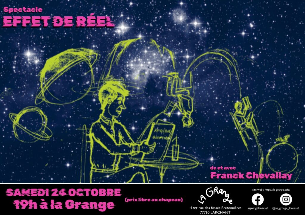 Spectacle : Effet de Réel de & avec Franck Chevallay